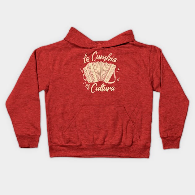 La Cumbia Es Cultura - vintage design Kids Hoodie by verde